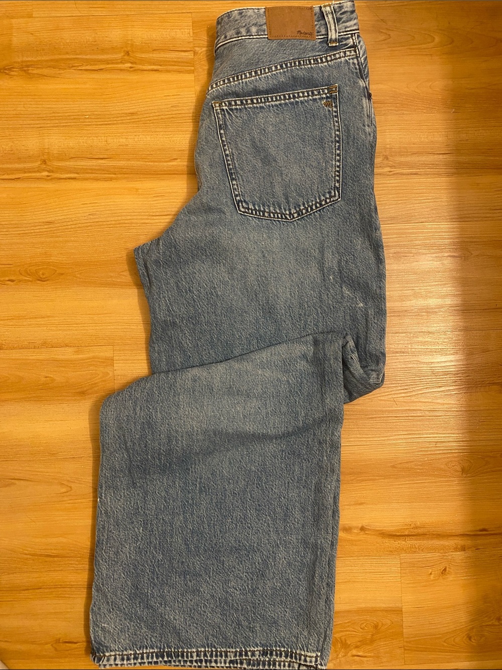 Madewell Blue Wide-Leg Jeans